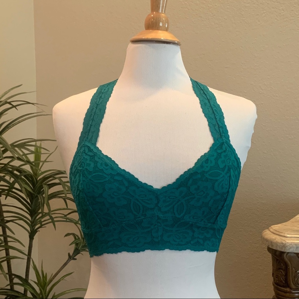 M NWT Free People Galloon Lace Racerback Back Bra - Picture 5 of 11